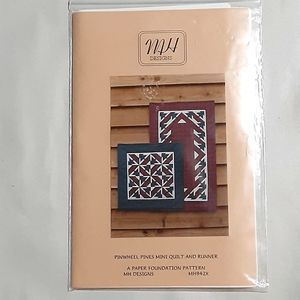 New MH Designs Pinwheel Pine Mini Quilt Runner sewing quilt pattern